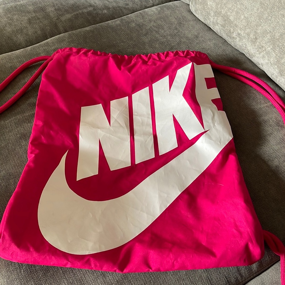 Nike Pink Drawstring Backpack